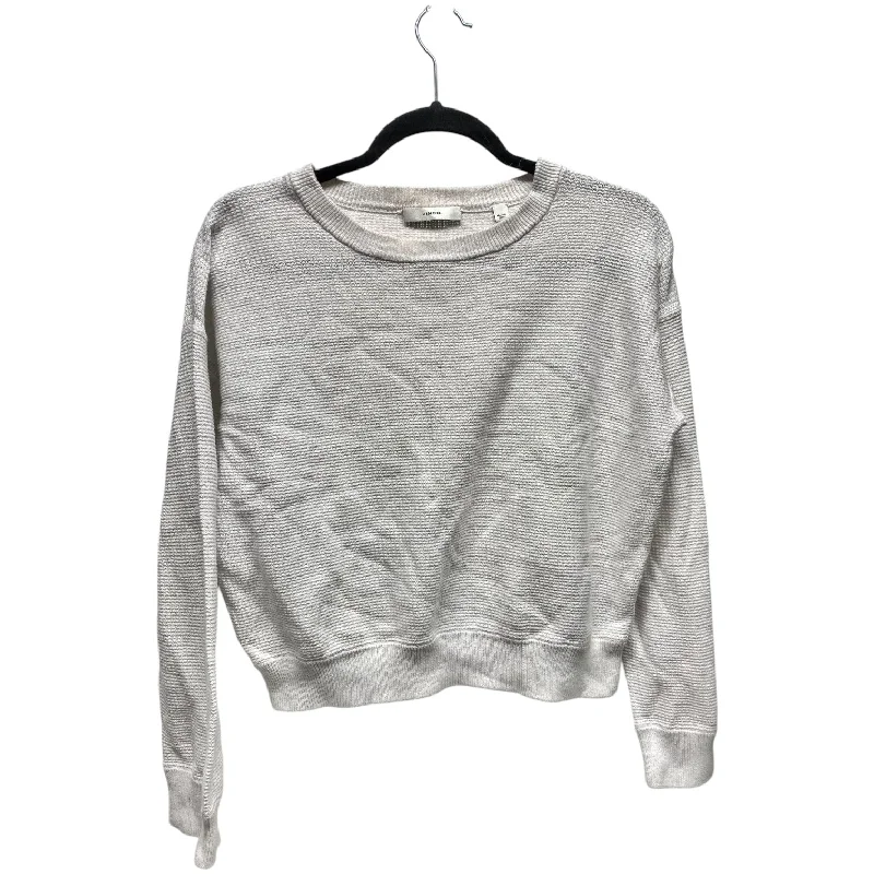 Women's Blouse with Lapel CollarTop Long Sleeve By Vince In White, Size: S