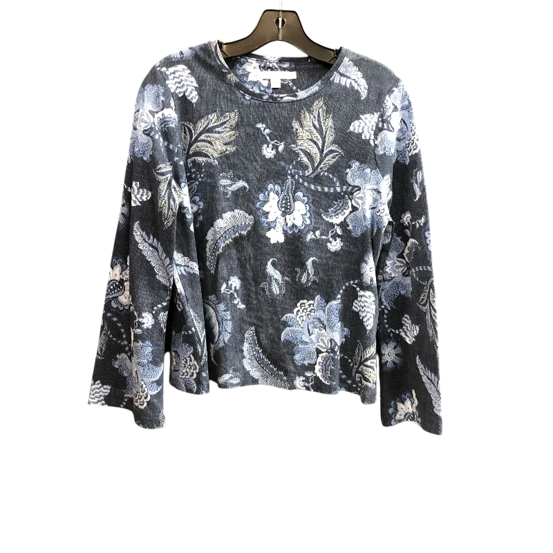 Women's Blouse for BusinessTop Long Sleeve By Chicos In Blue, Size: M