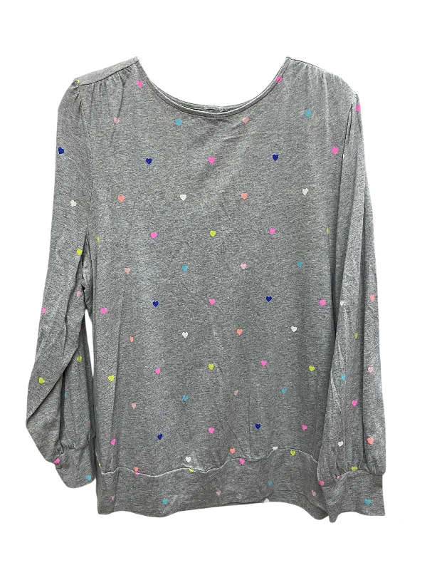 Women's Blouse for Special OccasionsTop Long Sleeve By Crown And Ivy In Grey, Size: 2x