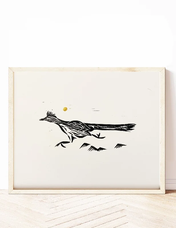 beanie hats for winter'Roadrunner' Block Print