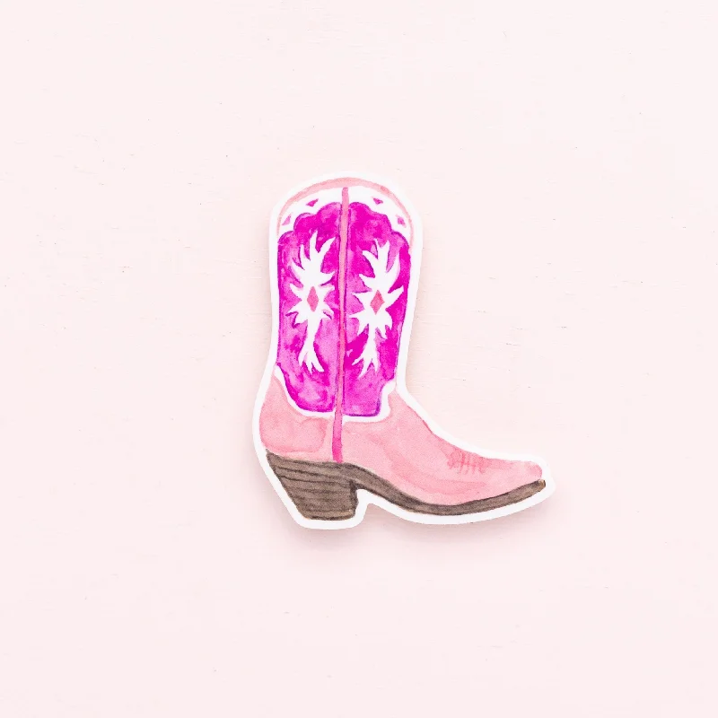 casual bucket hats with embroidered logosCowboy Boot Magnet - Pink