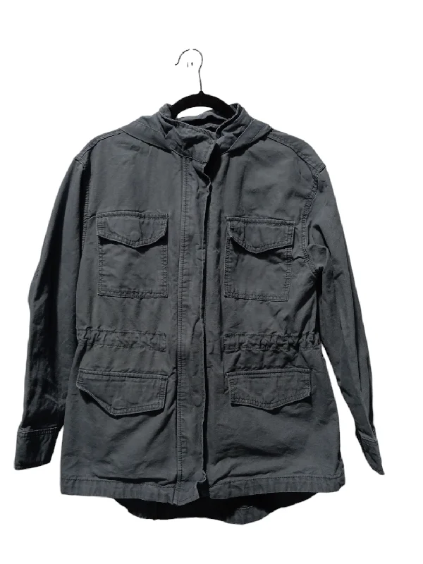 Women's Rain CoatsJacket Moto By Universal Thread In Grey, Size: S