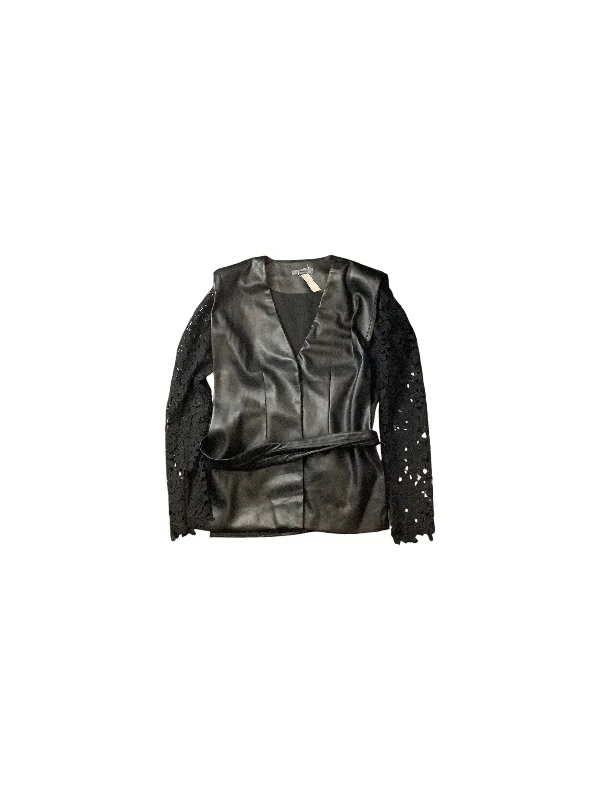 Women's Coats with Fur Trimmed HoodJacket Other By Clothes Mentor In Black, Size: 12
